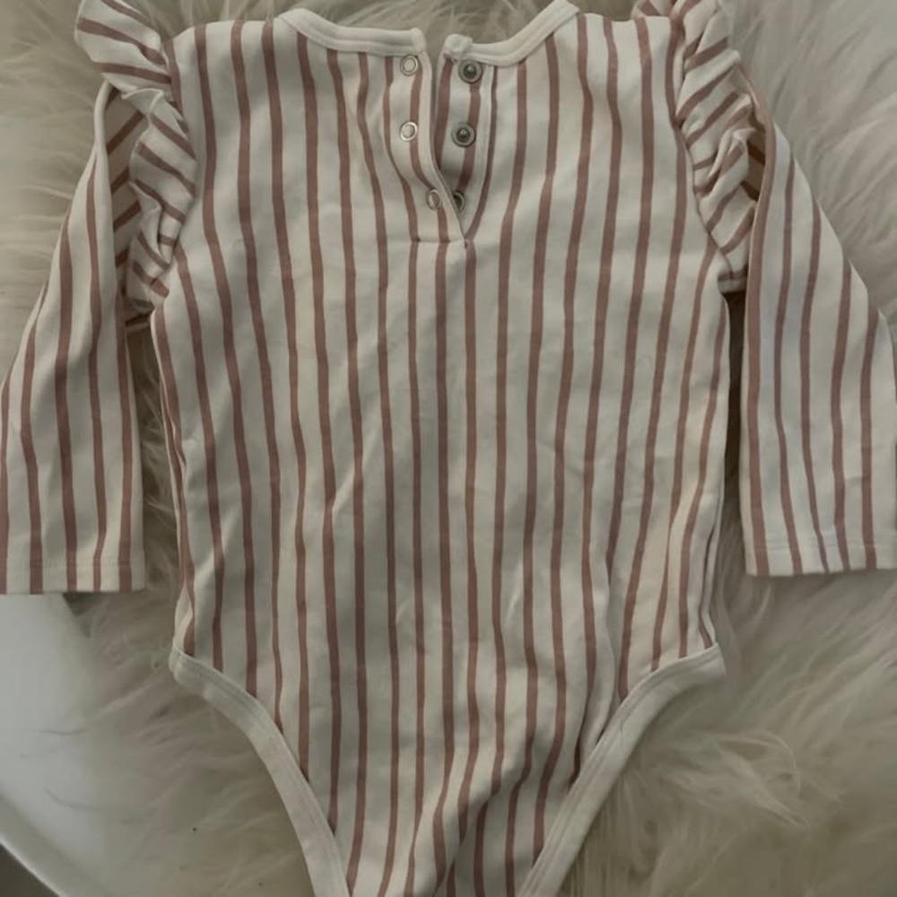 Pehr Striped Ruffle One Piece - Picture 2 of 3